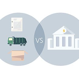 Asset Based Lending vs Bank Loans Graphic